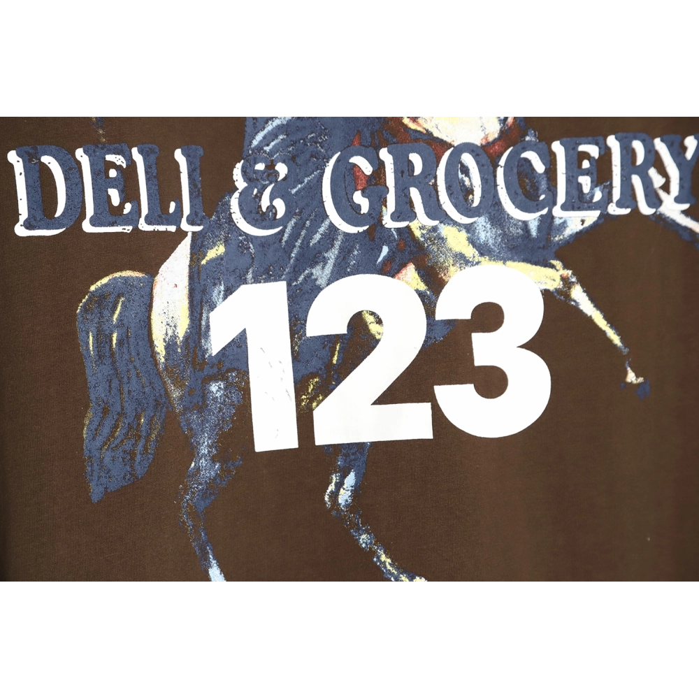 RRR123 Knight print short-sleeved T-shirt,All order with free shipping RRR