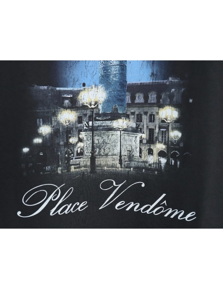 Balenciaga Vogue Lighthouse Back Short Sleeve T-Shirt TSK1,All order with free shipping Balenciaga