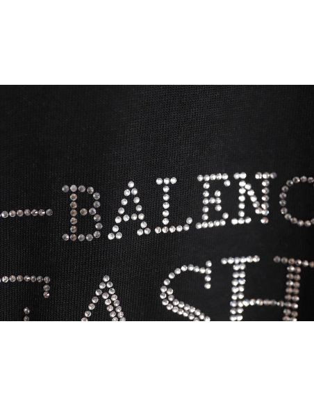 Balenciaga 24SS new FASHION INSTITUTE letter hot diamond short-sleeved T-shirt,All order with free shipping Balenciaga