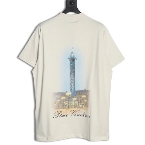 Balenciaga Vogue Lighthouse Back Short Sleeve T-Shirt,All order with free shipping Balenciaga