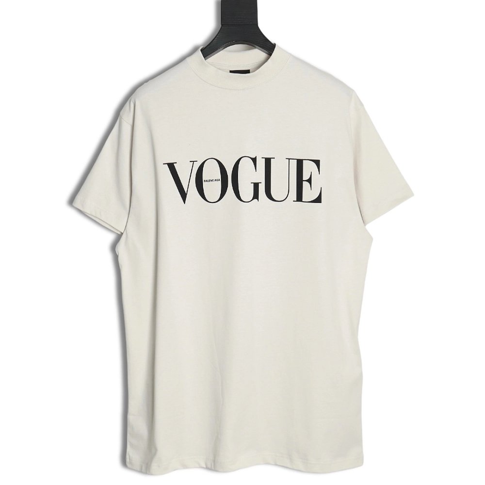 Balenciaga Vogue Lighthouse Back Short Sleeve T-Shirt,All order with free shipping Balenciaga
