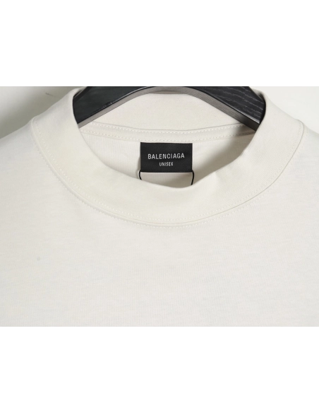 Balenciaga Vogue Lighthouse Back Short Sleeve T-Shirt,All order with free shipping Balenciaga