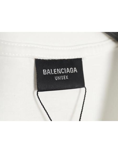 Balenciaga three-dimensional lettering short-sleeved T-shirt,All order with free shipping Balenciaga