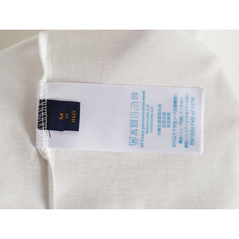 Reps Louis Vuitton short-sleeved T-shirt with lettering embroidery,All order with free shipping Reps Louis Vuitton