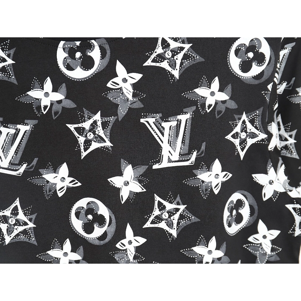 Reps Louis Vuitton all over print shadow short sleeve T-shirt,All order with free shipping Reps Louis Vuitton
