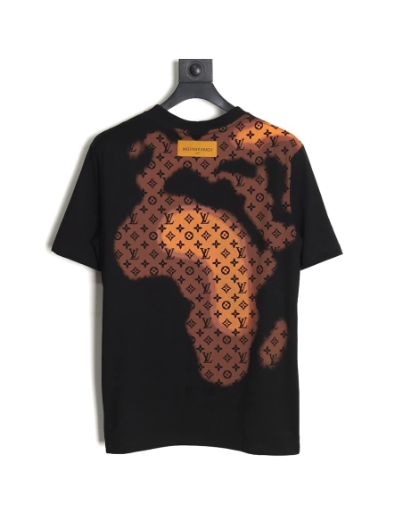 Reps Louis Vuitton monogram gradient embroidered short-sleeved T-shirt,All order with free shipping Reps Louis Vuitton