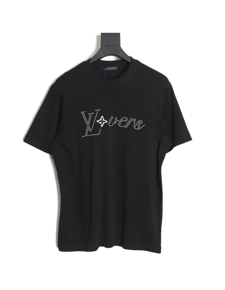 Reps Louis Vuitton Fei Dong employee letter embroidered short-sleeved T-shirt TSK2,All order with free shipping Reps Louis Vuitt