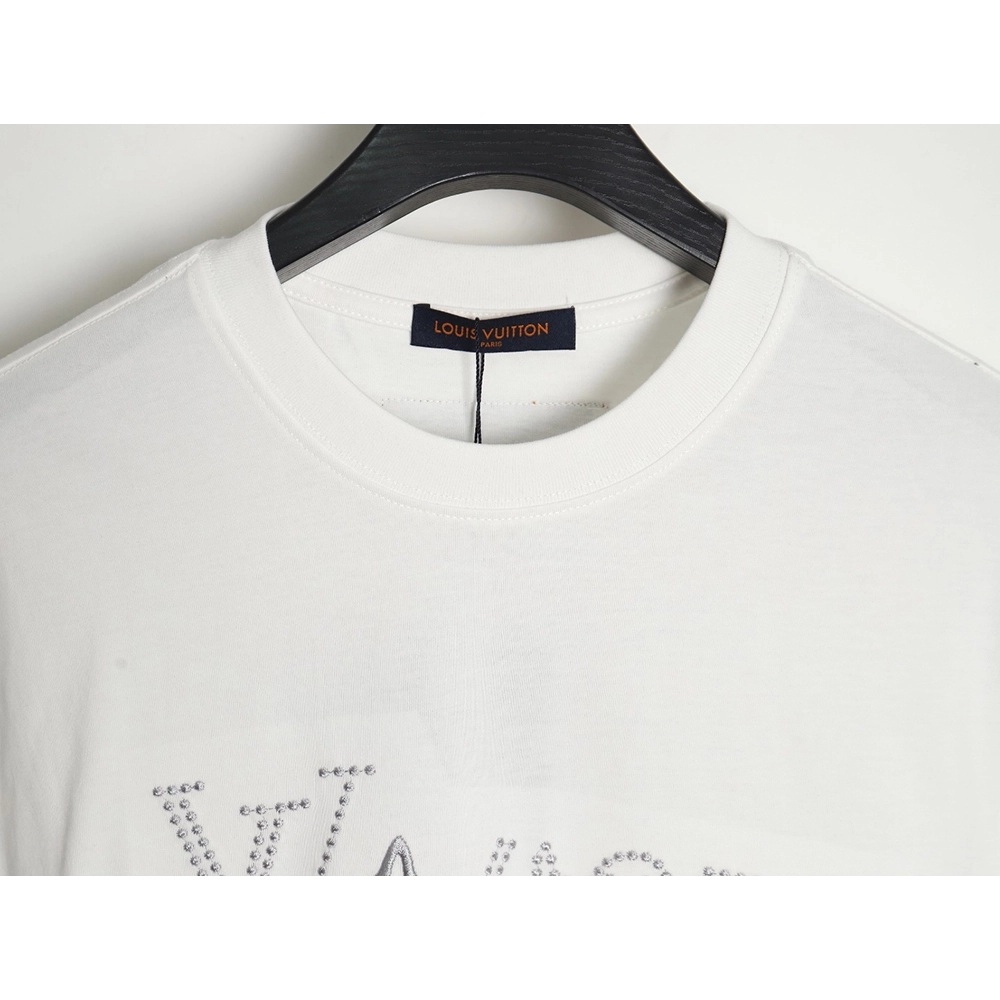 Reps Louis Vuitton LV Fei Dong employee letter embroidered short-sleeved T-shirt TSK1,All order with free shipping Reps Louis Vu