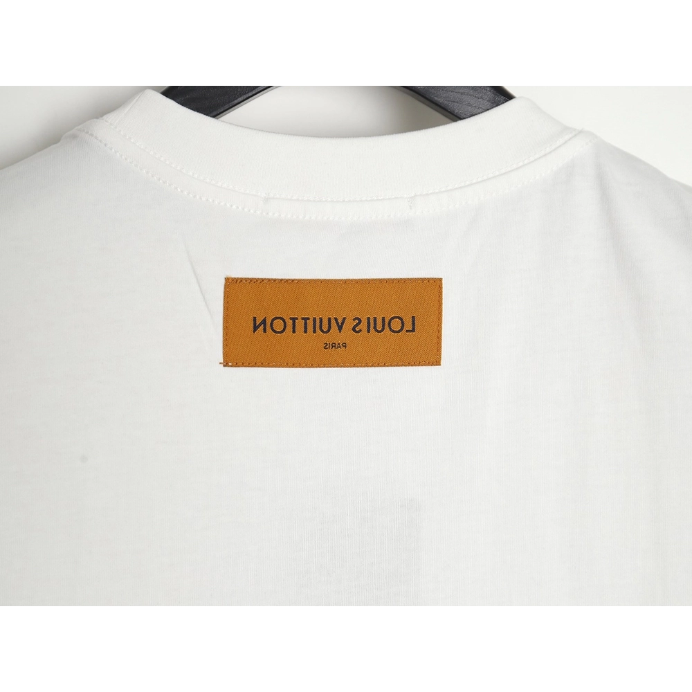 Reps Louis Vuitton LV Fei Dong employee letter embroidered short-sleeved T-shirt TSK1,All order with free shipping Reps Louis Vu