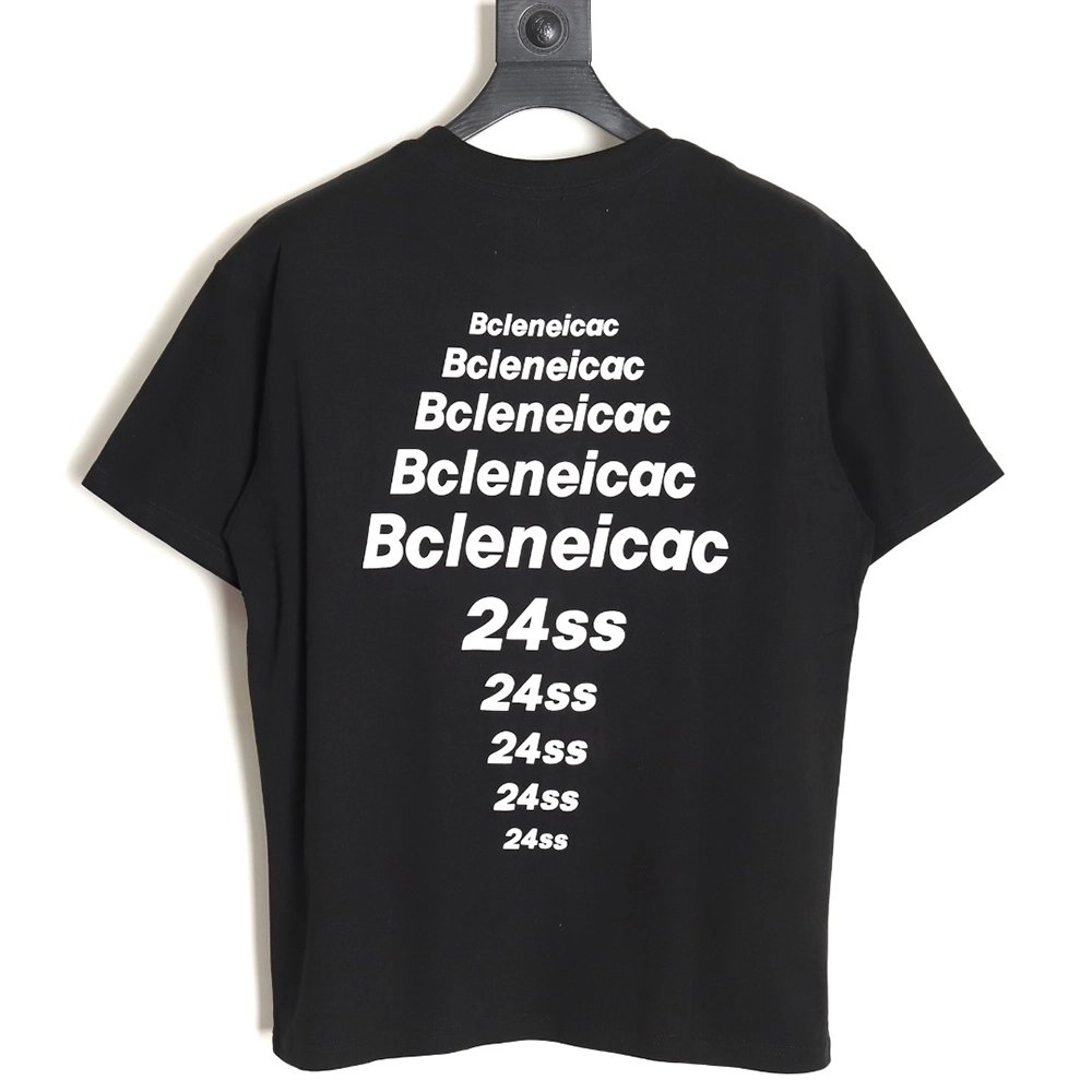 Balenciaga 24SS Paris Letters Printed Short Sleeve T-Shirt TSK1,All order with free shipping Balenciaga