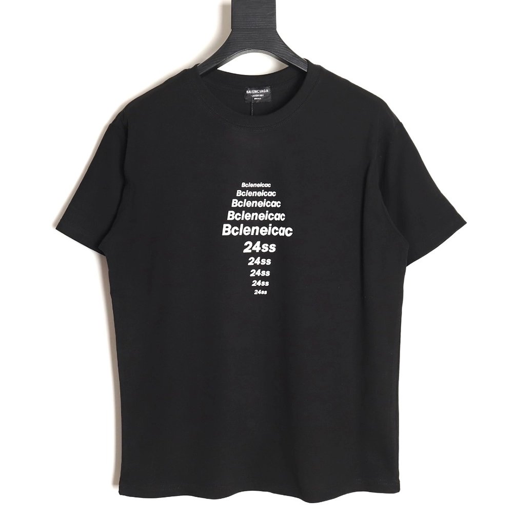 Balenciaga 24SS Paris Letters Printed Short Sleeve T-Shirt TSK1,All order with free shipping Balenciaga