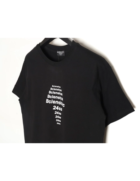 Balenciaga 24SS Paris Letters Printed Short Sleeve T-Shirt TSK1,All order with free shipping Balenciaga