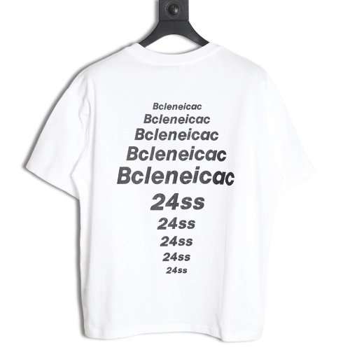 Balenciaga 24SS Paris Letters Printed Short Sleeve T-Shirt,All order with free shipping Balenciaga