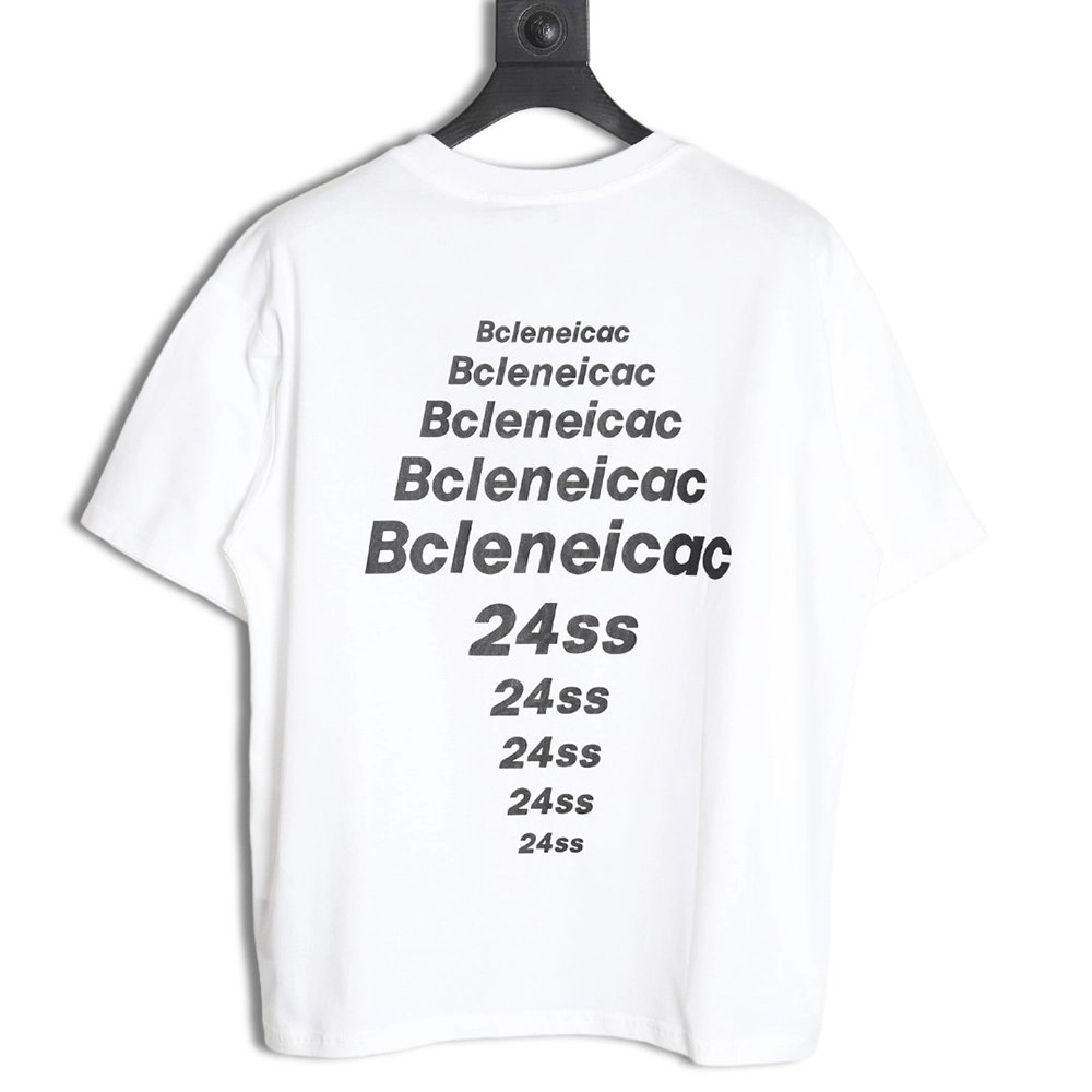 Balenciaga 24SS Paris Letters Printed Short Sleeve T-Shirt,All order with free shipping Balenciaga