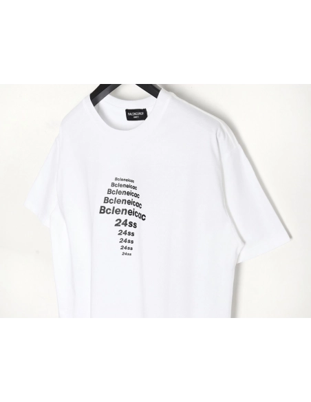 Balenciaga 24SS Paris Letters Printed Short Sleeve T-Shirt,All order with free shipping Balenciaga