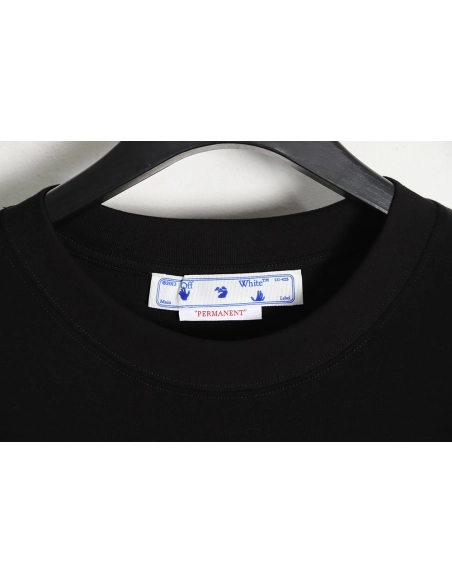 OFF-WHITE OW deformed 3D three-dimensional colorful graffiti arrow short-sleeved T-shirt,All order with free shipping Off White