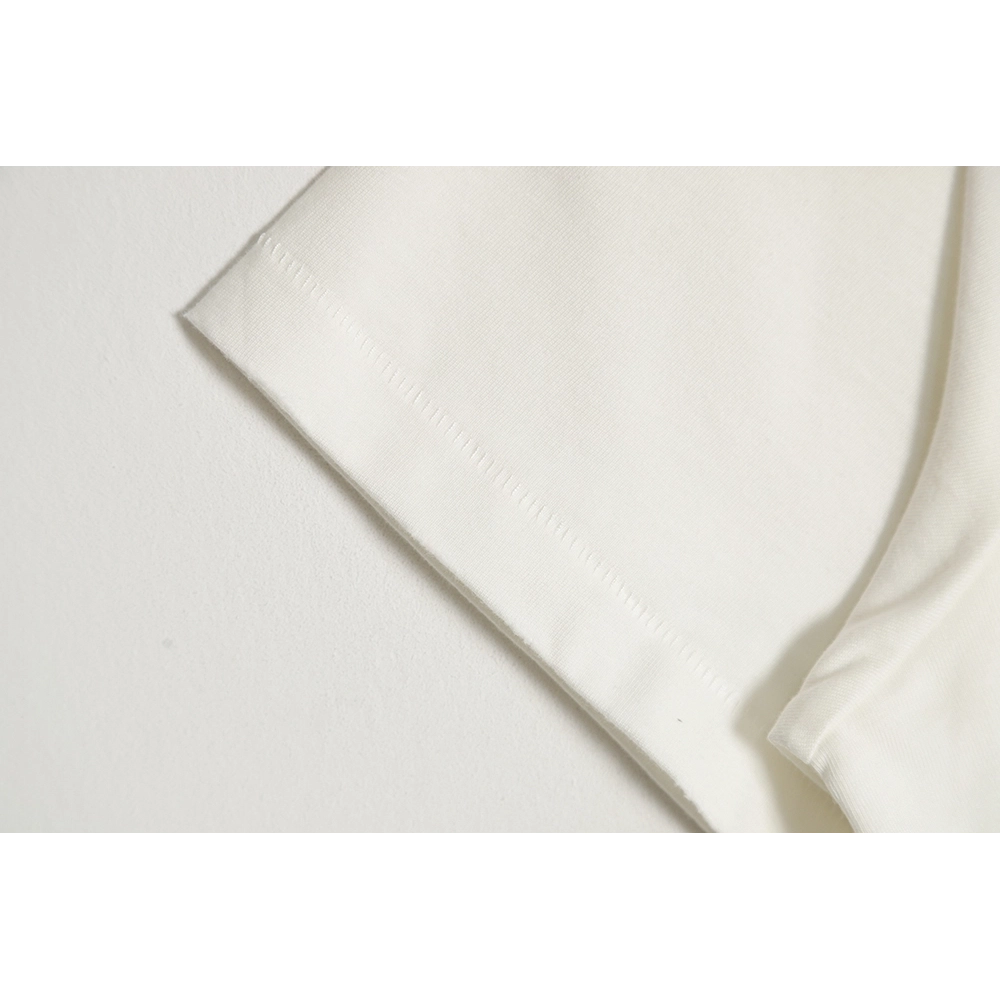 Dior CD gold and silver thread flower embroidery short-sleeved T-shirt,All order with free shipping Dior