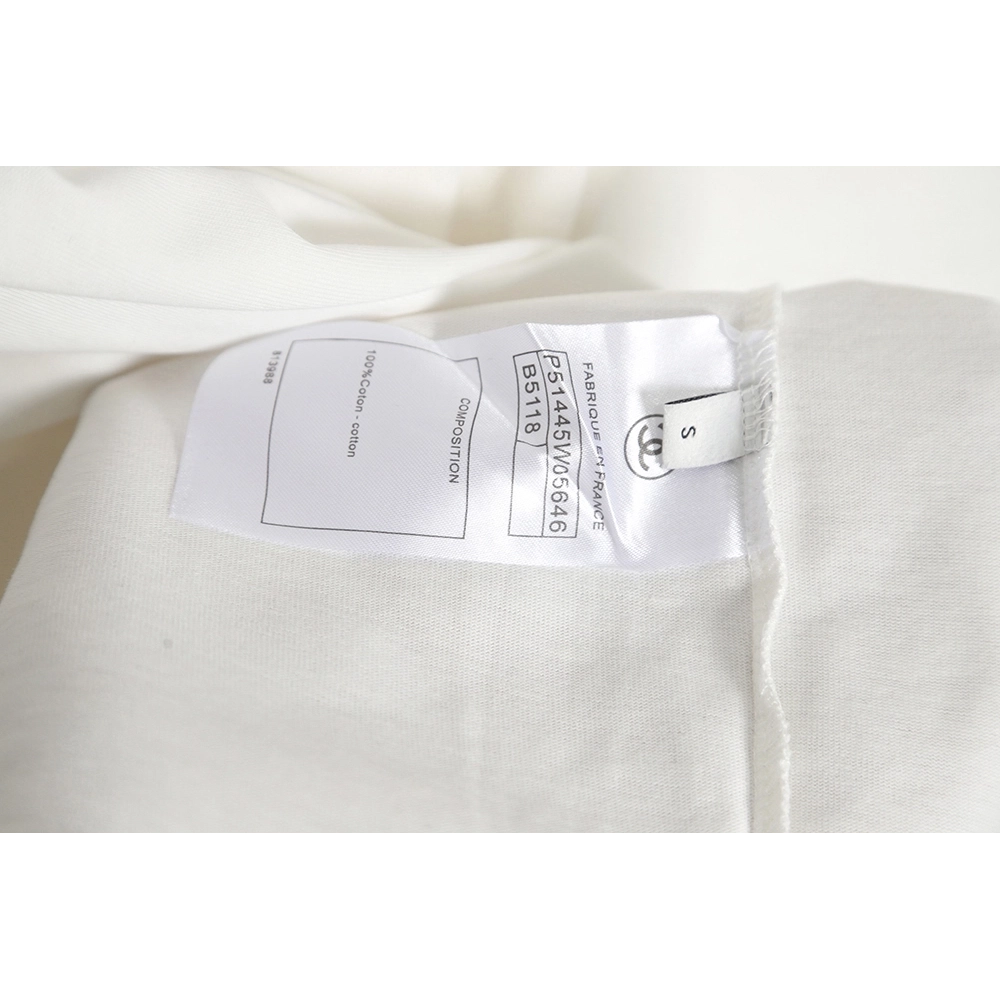 Chanel Minimalist Letter LOGO Print Graphic Short Sleeve T-Shirt,All order with free shipping Chanel