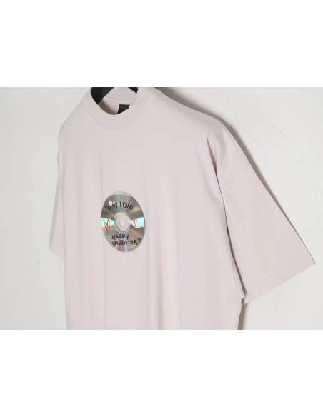 Balenciaga 24SS Valentine¡¯s Day limited CD short-sleeved T-shirt,All order with free shipping Balenciaga