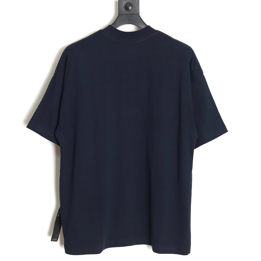 Balenciaga x Adidas reversible logo embroidered short-sleeved T-shirt,All order with free shipping Balenciaga