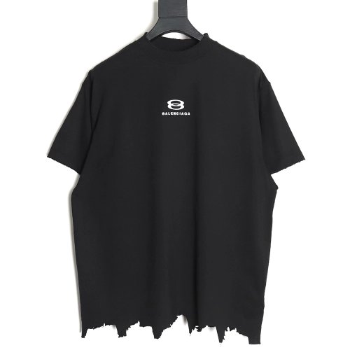 Balenciaga 24SS double ring small embroidered tassel short-sleeved T-shirt TSK2,All order with free shipping Balenciaga