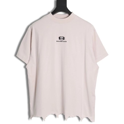 Balenciaga 24SS double ring small embroidered tassel short-sleeved T-shirt TSK1,All order with free shipping Balenciaga