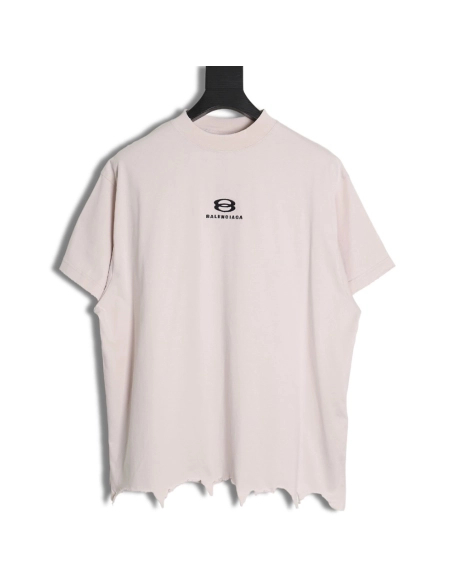 Balenciaga 24SS double ring small embroidered tassel short-sleeved T-shirt TSK1,All order with free shipping Balenciaga