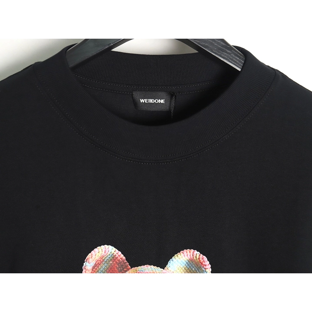We11 Done wool bear print long-sleeved T-shirt,All order with free shipping We11done