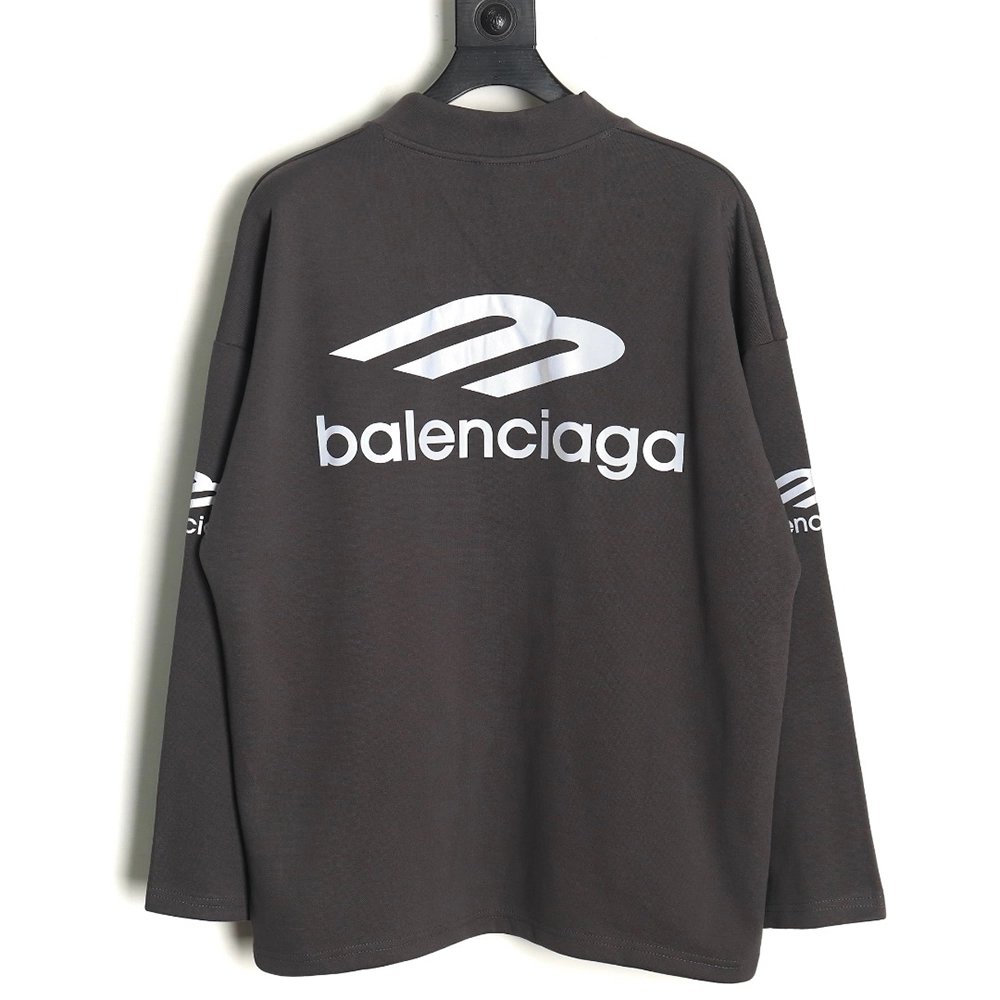 Balenciaga 3B printed V-neck long-sleeved ski T-shirt TSK1,All order with free shipping Balenciaga