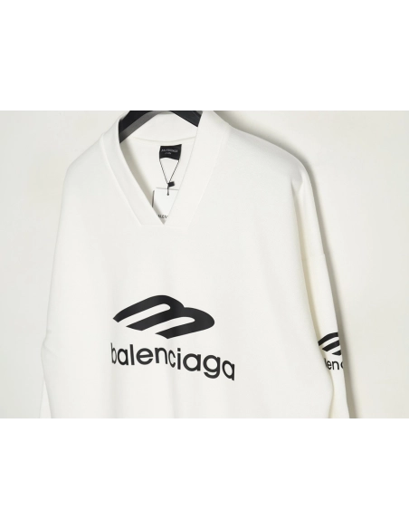 Balenciaga 3B printed V-neck long-sleeved ski T-shirt,All order with free shipping Balenciaga