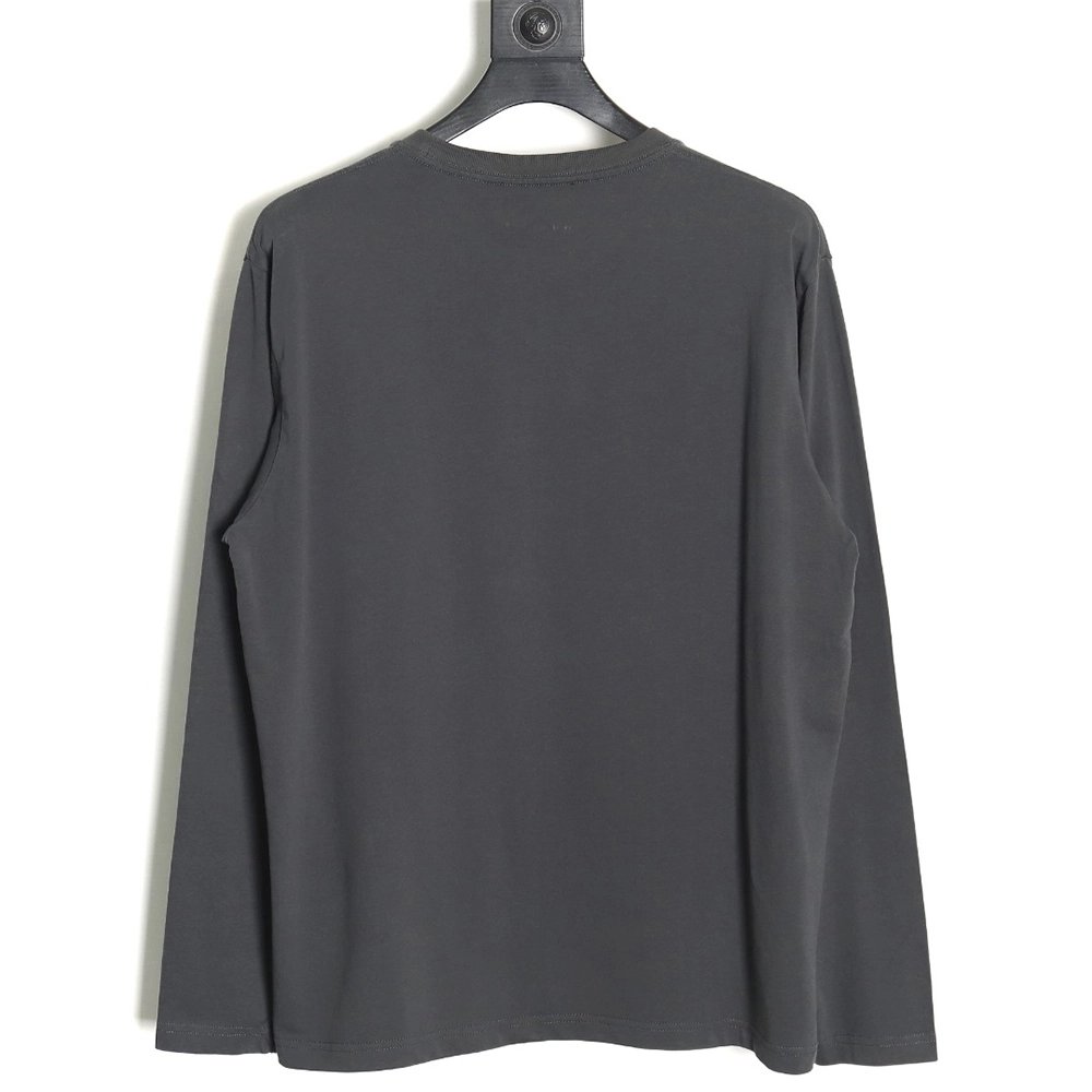 Miu Miu long-sleeved T-shirt with alphabet patchwork TSK1,All order with free shipping Miu Miu