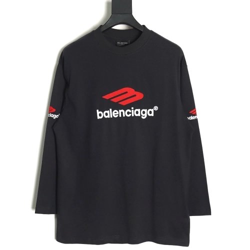 Balenciaga 3B embroidered logo long-sleeved T-shirt TSK1,All order with free shipping Balenciaga