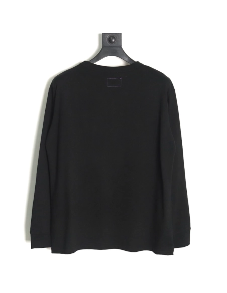 The North Face Purple Logo Embroidered Long Sleeve T-Shirt TSK2,All order with free shipping The North Face