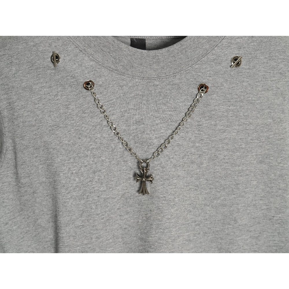 Chrome hearts hardware cross pendant long-sleeved T-shirt TSK1,All order with free shipping Chrome Hearts with free shipping