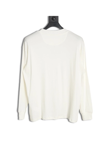 Loewe embroidered logo waffle long-sleeved T-shirt,All order with free shipping Loewe