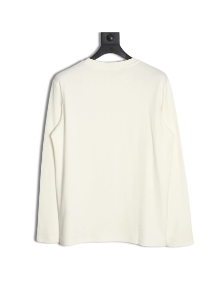 Ami small heart logo embroidered long sleeve T-shirt,All order with free shipping Ami