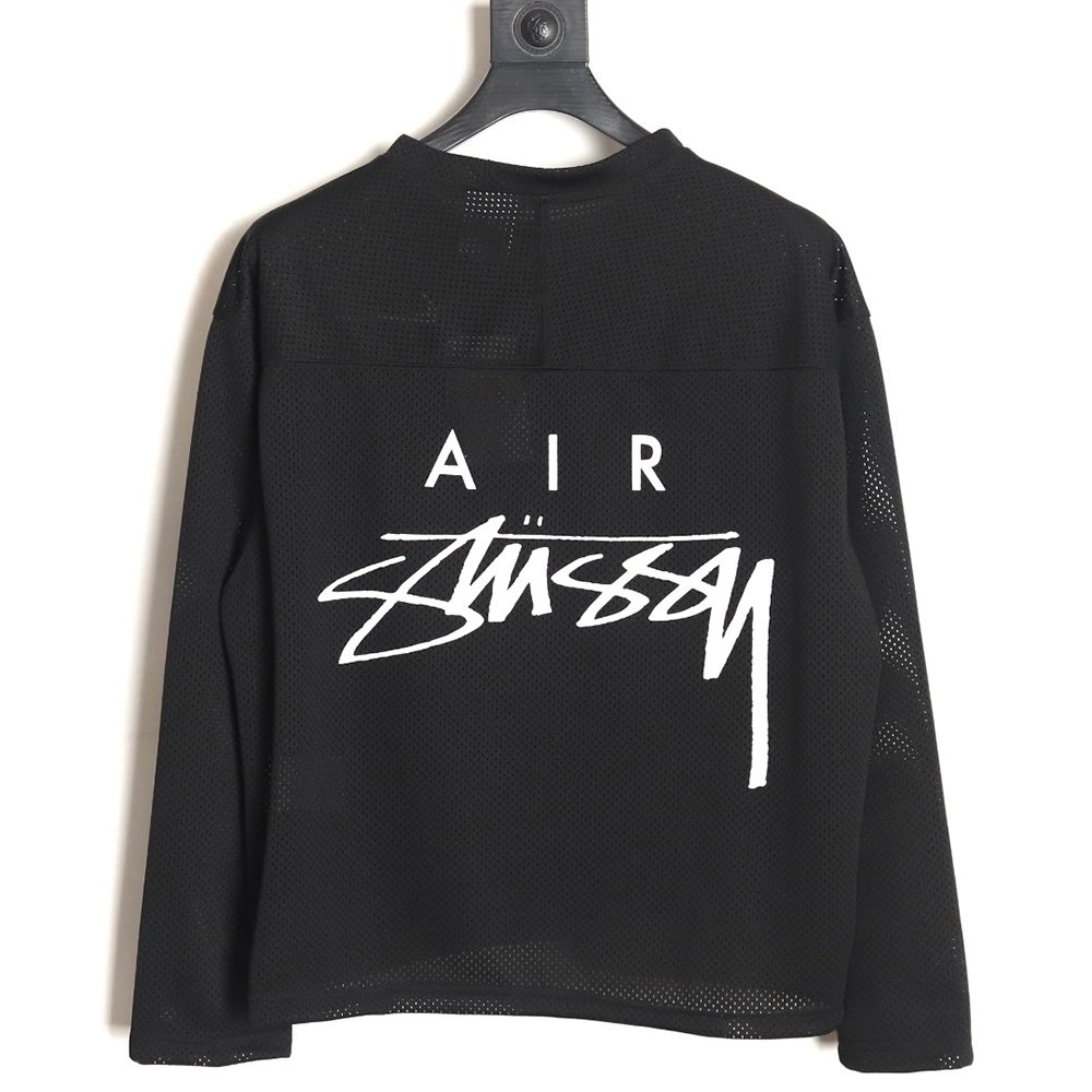 Stussy NIKE joint 24SS mesh long-sleeved T-shirt TSK2,All order with free shipping Stussy