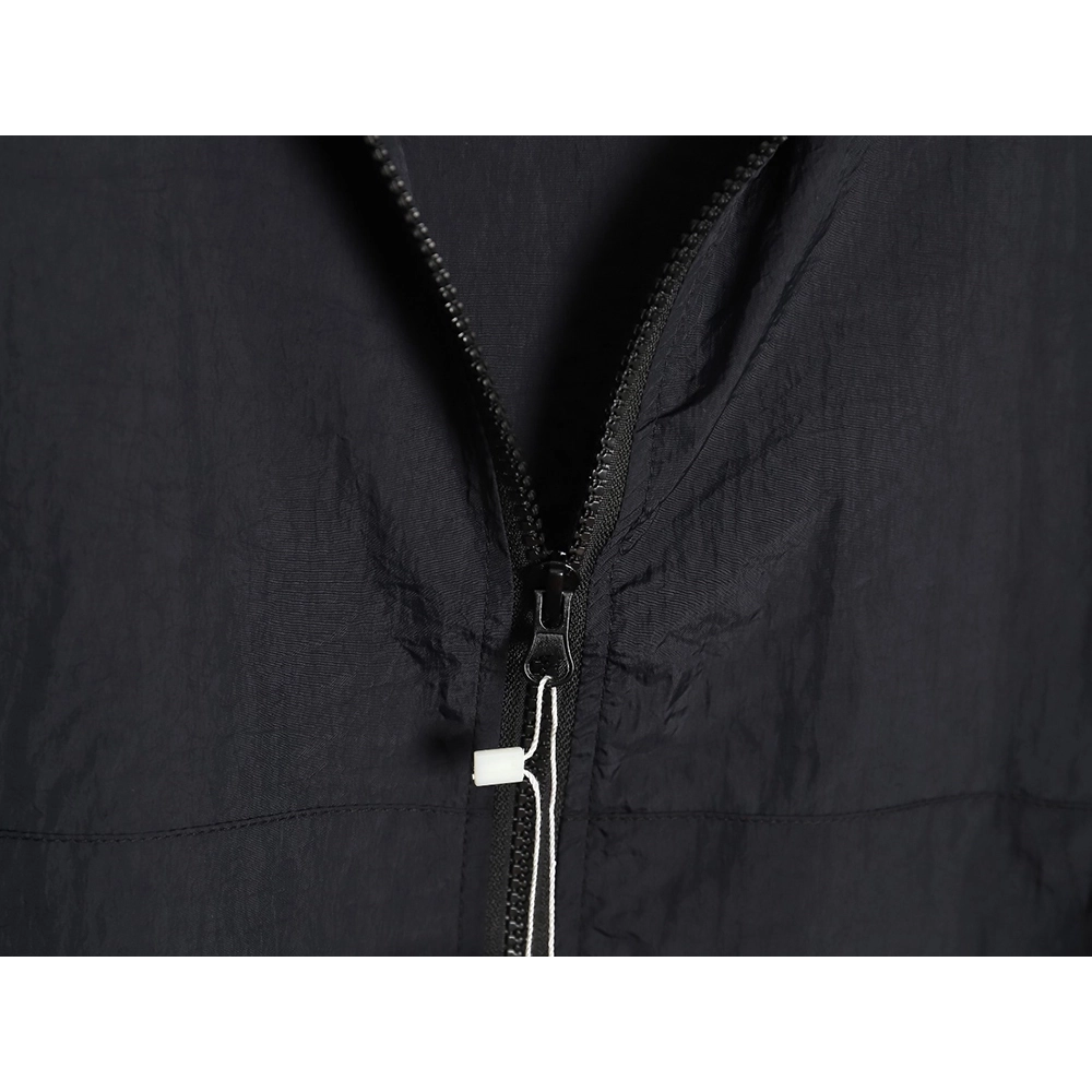 Balenciaga Zippered Logo Embroidered Long Sleeve Jacket TSK1,Balenciaga Jacket,Jacket,APPAREL