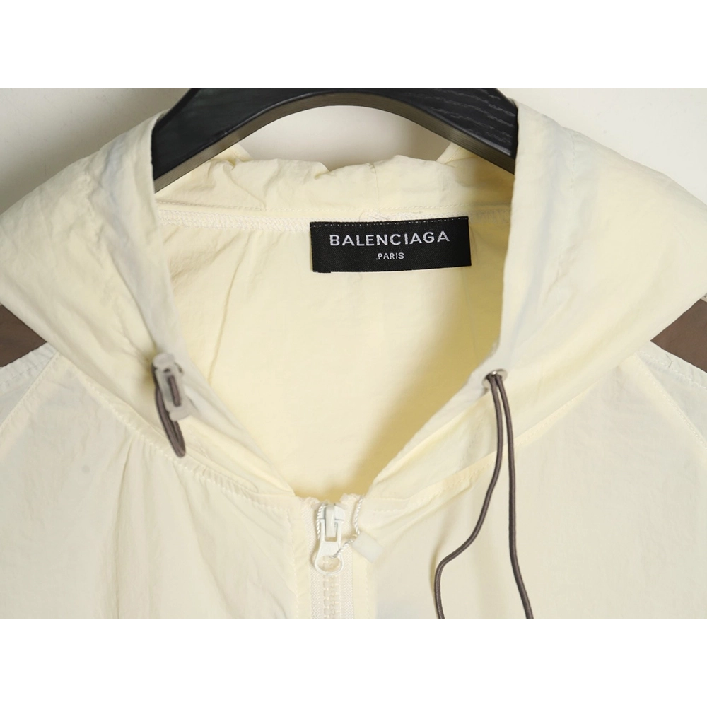 Balenciaga Zippered Logo Embroidered Long Sleeve Jacket,Balenciaga Jacket,Jacket,APPAREL