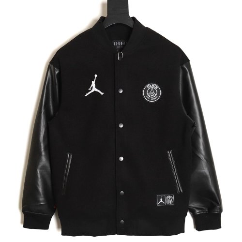 Air Jordan x Paris SaintGermain wool baseball jacket,Air Jordan Jacket,Jacket,APPAREL