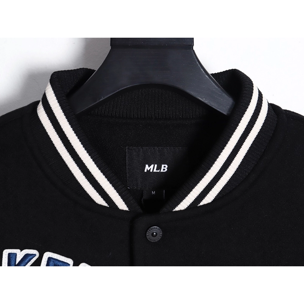 MLB logo embroidered vintage baseball jacket,MLB Jacket,Jacket,APPAREL