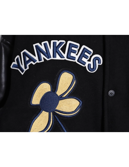 MLB logo embroidered vintage baseball jacket,MLB Jacket,Jacket,APPAREL