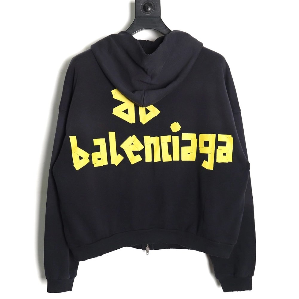 Balenciaga Tape Zip Jacket,Balenciaga Jacket,Jacket,APPAREL