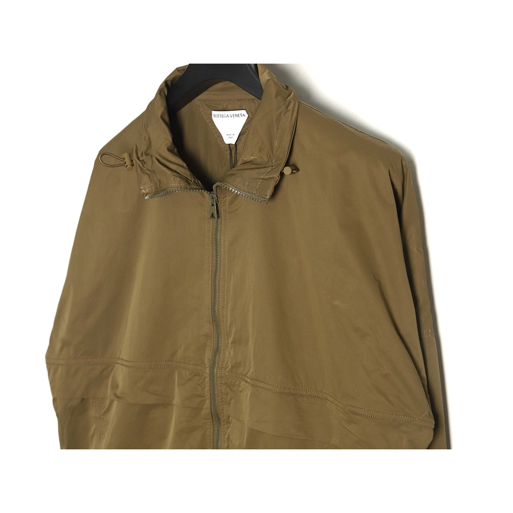 Bottega Veneta Nylon Stand Collar Jacket,Bottega Veneta Jacket,Jacket,APPAREL