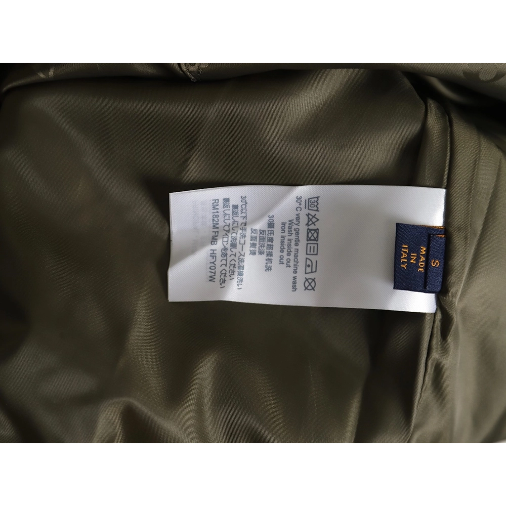 Louis vuitton monogram full print trench coat zipper jacket TSK1,Louis Vuitton Jacket,Jacket,APPAREL