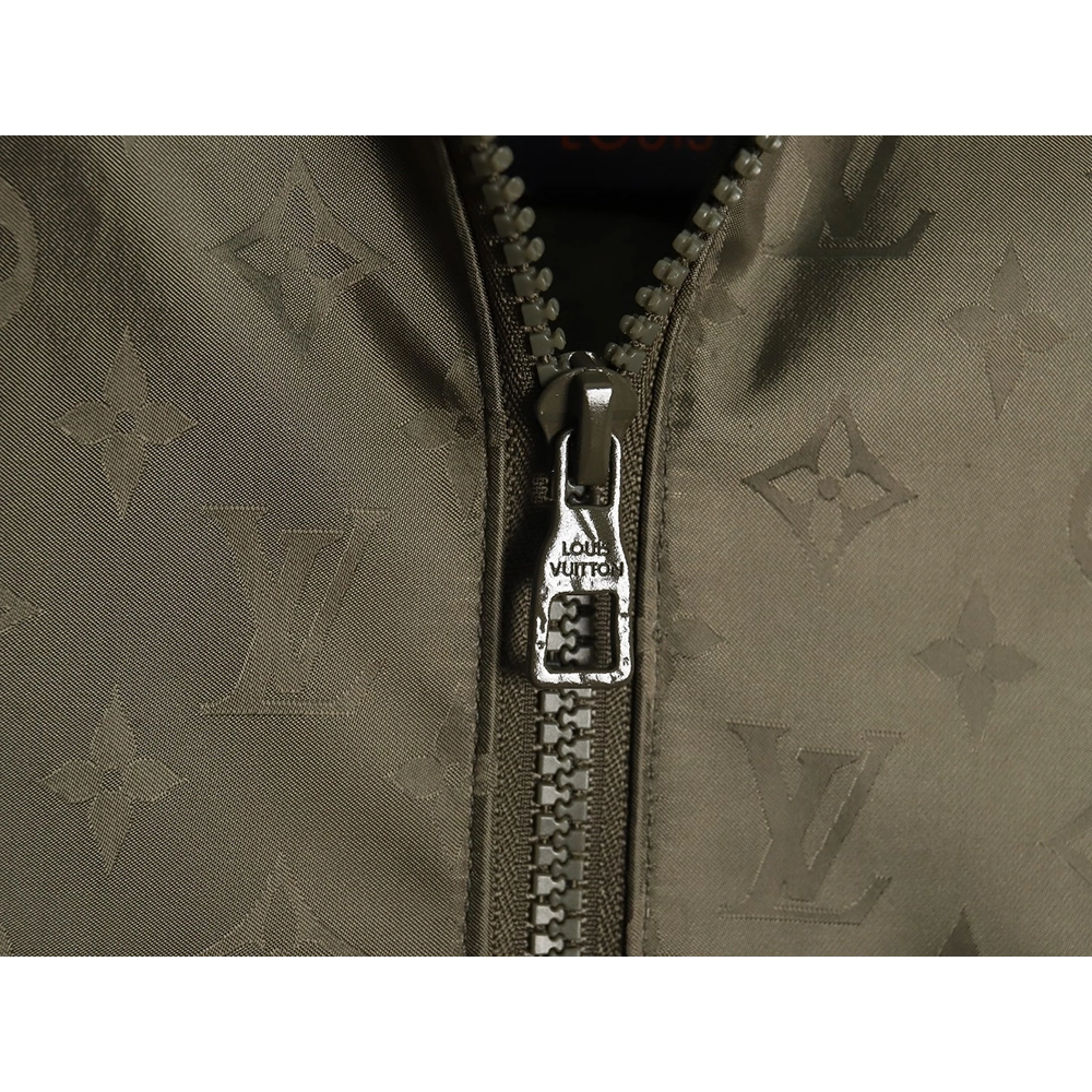Louis vuitton monogram full print trench coat zipper jacket TSK1,Louis Vuitton Jacket,Jacket,APPAREL