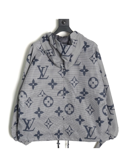 Louis vuitton monogram full print trench coat zipper jacket,Louis Vuitton Jacket,Jacket,APPAREL
