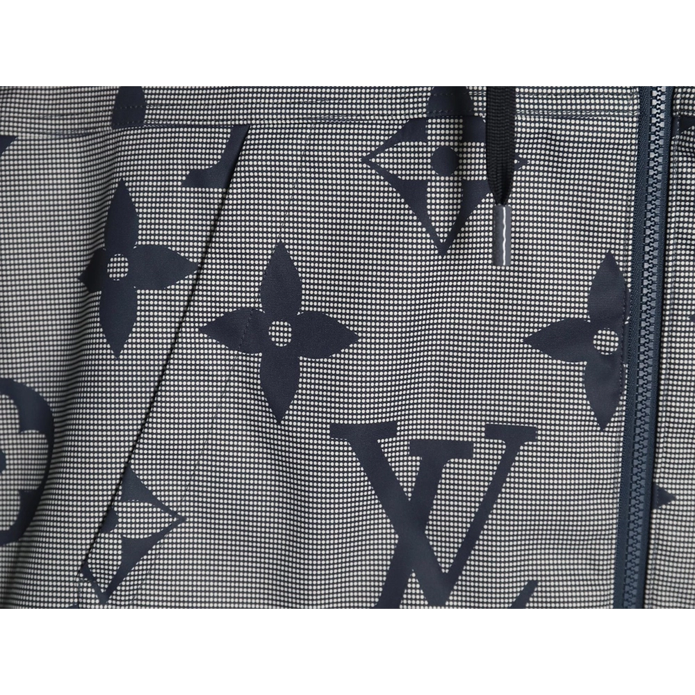 Louis vuitton monogram full print trench coat zipper jacket,Louis Vuitton Jacket,Jacket,APPAREL