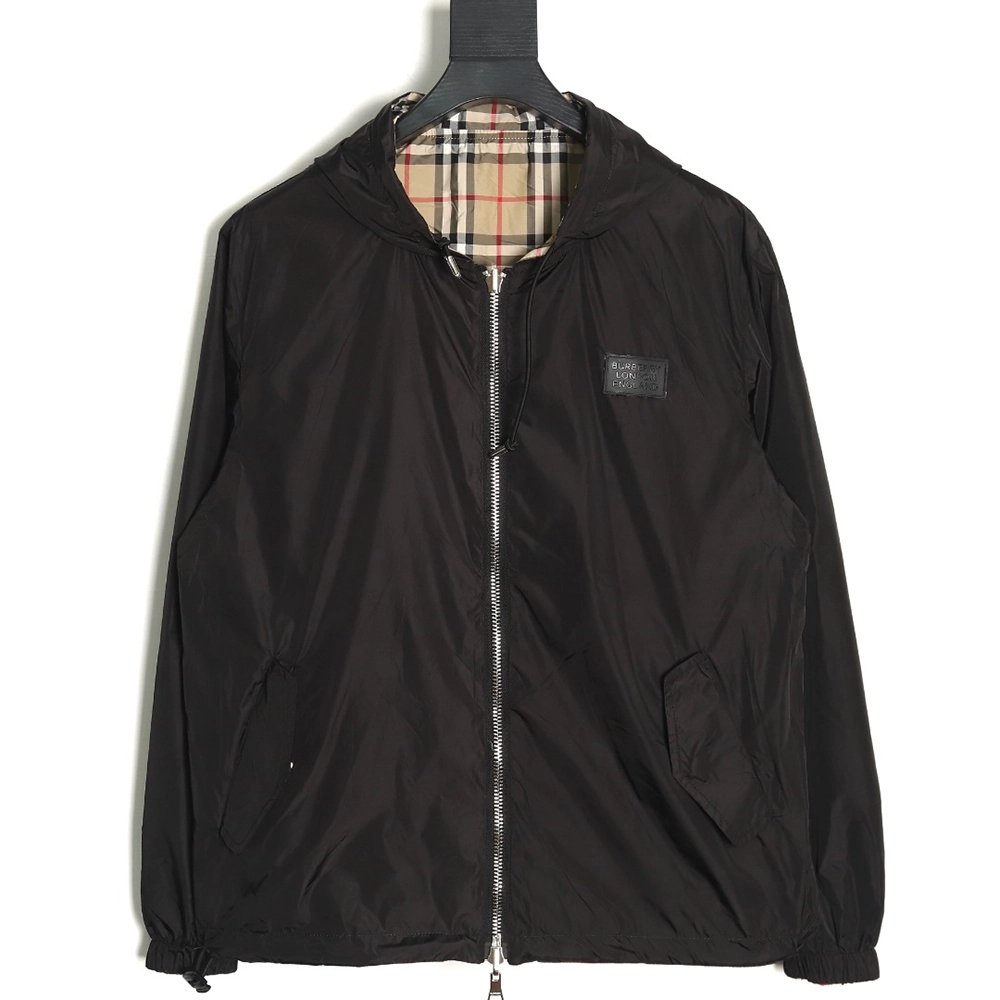 Burberry patchwork small check doublefaced jacket,Burberry Jacket,Jacket,APPAREL