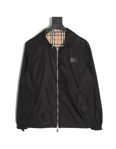 Burberry patchwork small check doublefaced jacket,Burberry Jacket,Jacket,APPAREL